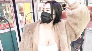 乳頭散步 台灣首創巴士爆乳美女體驗新北板橋