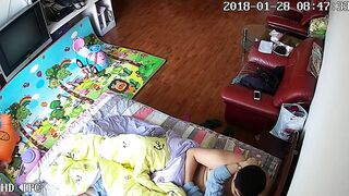 家庭攝影機偷拍 夫妻小情侶 各種方式造愛 場所露出-007