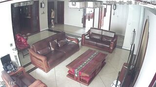 家庭攝影機偷拍 夫妻小情侶 各種方式造愛 場所露出-024