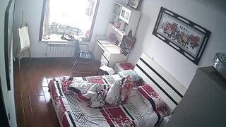 家庭攝影機偷拍 夫妻小情侶 各種方式造愛 場所露出-108