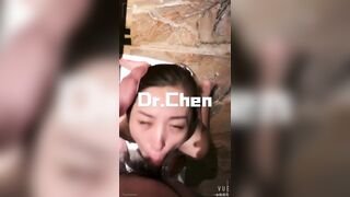 泡良大神「DR.CHEN」「GWQH」極品美女 舔腳肛交毒龍喝尿-10