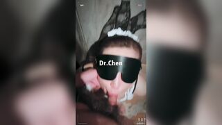 泡良大神「DR.CHEN」「GWQH」極品美女 舔腳肛交毒龍喝尿-13