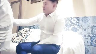 趙總探花 藍色頭髮外圍妹 口交舔屌 扶著小腰後入抽插