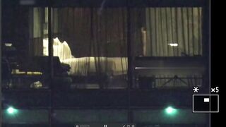 【酒店窗外偷拍】落地窗前做愛最刺激2