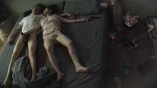 攝影機偷拍大學生情侶 青春女孩被男友射了一嘴後再吃外賣4