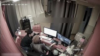 真實偷拍 下班後男女同事在辦公桌前造愛全紀錄